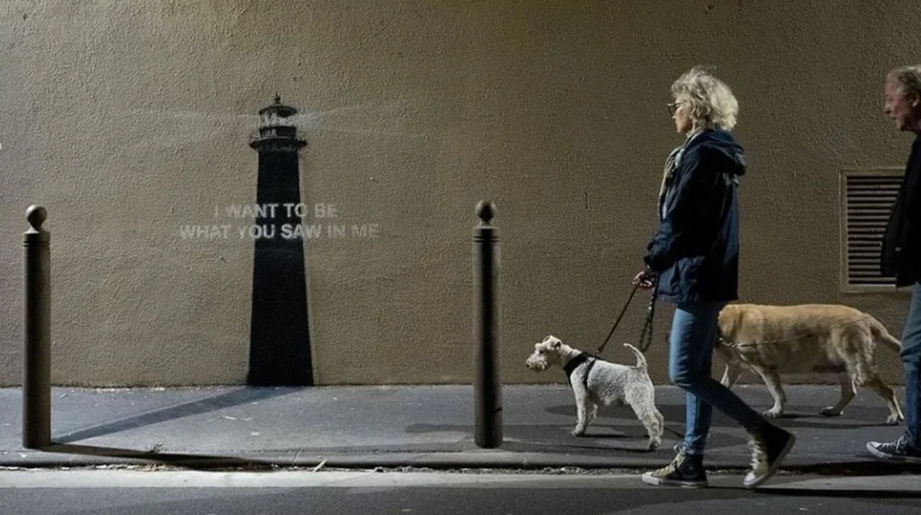 Banksy's Lighthouse Mural. Courtesy - Sky News