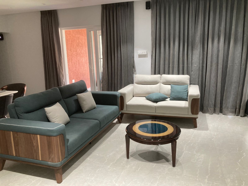 Boris Coffee Table and Couch Set. Courtesy of Shambhavi.