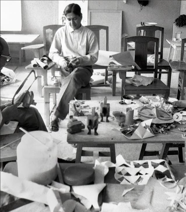 K.G Subramanyan with his toys, Faculty of Fine Arts, Image Courtesy: Latitude 28