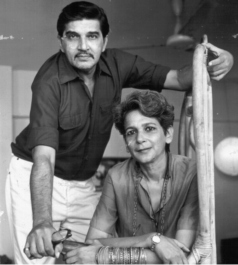 Mario de Miranda and his wife Habiba, Image Courtesy: world_of_mario