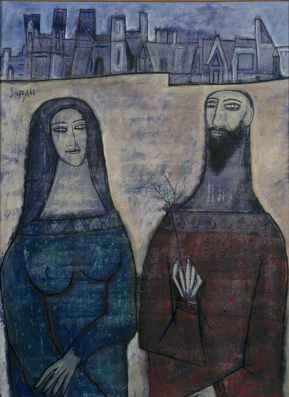 Two Saints in a Landscape, Image Courtesy: Art UK