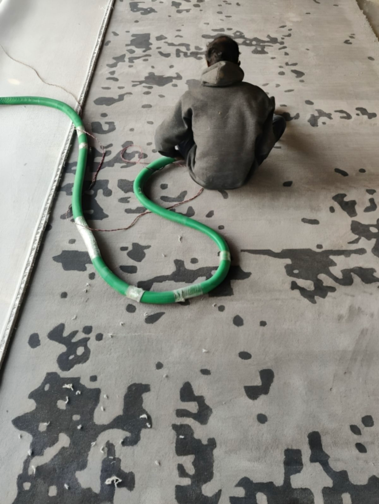 Shearing process. Courtesy of The Carpet affair