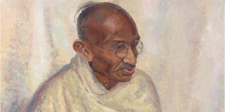 Rare Gandhi Portrait Heads to Auction at Bonhams UK