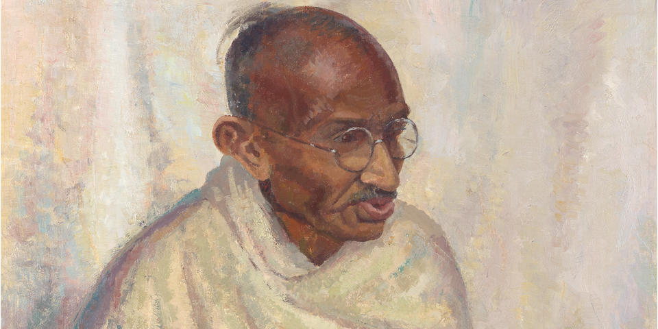 Portrait of Mahatma Gandhi, Image Courtesy: Bohams