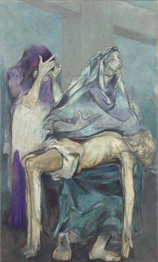 Pieta, 1988, Acrylic on Canvas, Image Courtesy: Mutual Art