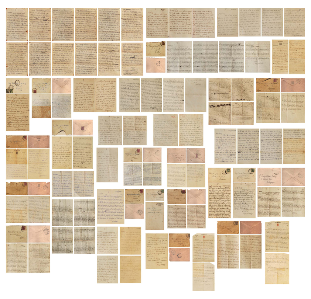 Rabindranath Tagore, A SET OF 35 HAND-WRITTEN LETTERS & 14 ENVELOPES, Image Courtesy: Asta Guru