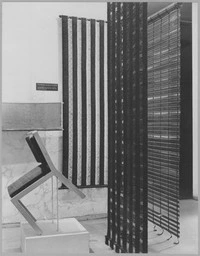 Annie Albers textiles at MoMA, Image Courtesy: MoMA