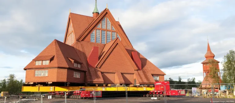 Sweden Has Moved Historic Kiruna Church to New Site
