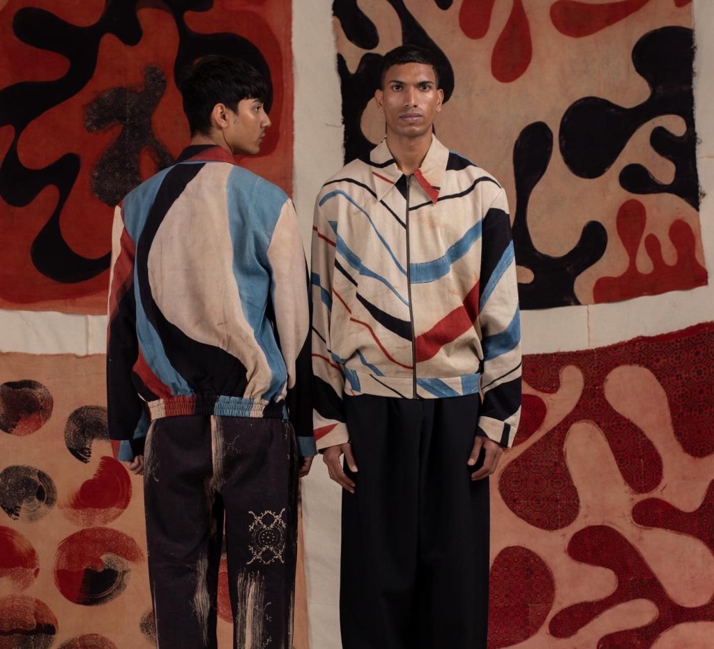 Men wearing Indian Cotton, brand photoshoot for Weave The Future