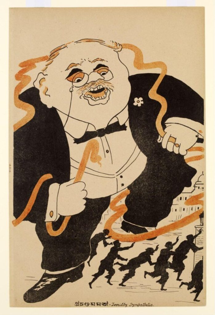 Gaganendranath Tagore Terribly Sympathetic satirical cartoon