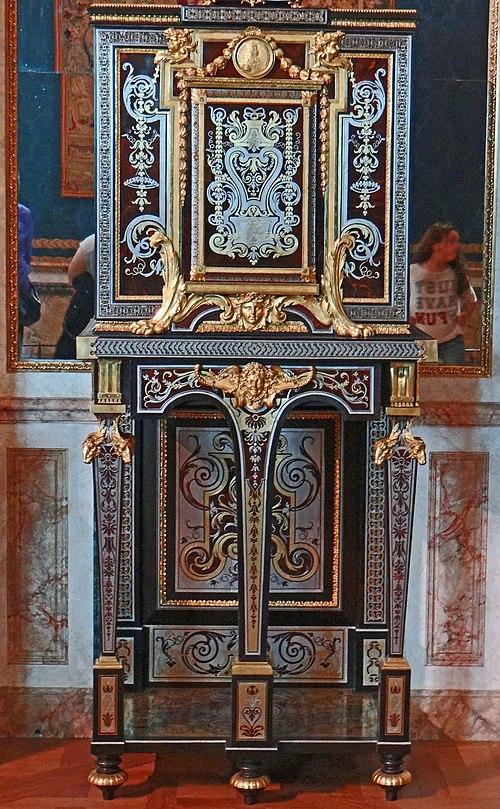 Louvre Museum- Cabinet With Apollo's Chariot by André-Charles Boulle