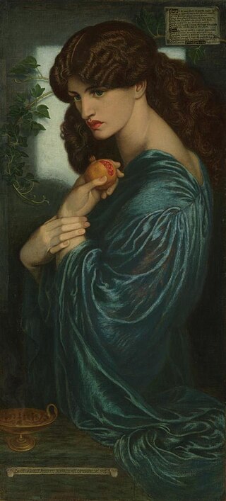 Art by Dante Gabriel Rossetti- Proserpina