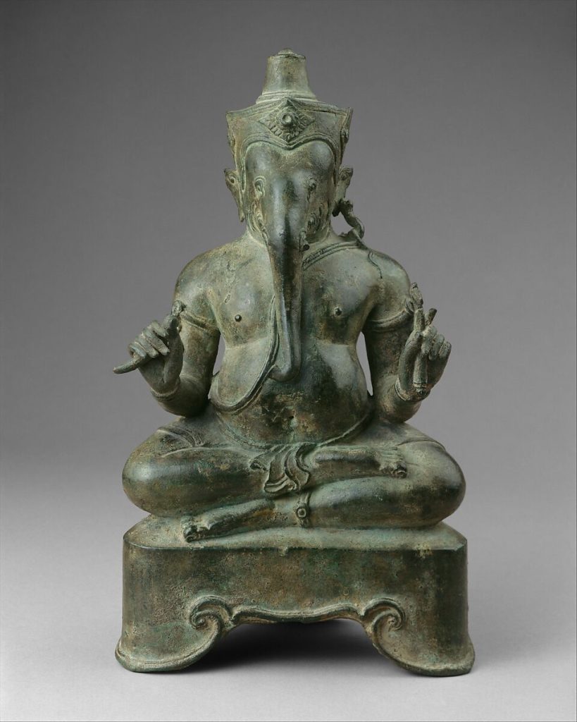 Sculpture from Thailand depicting Ganesha seated