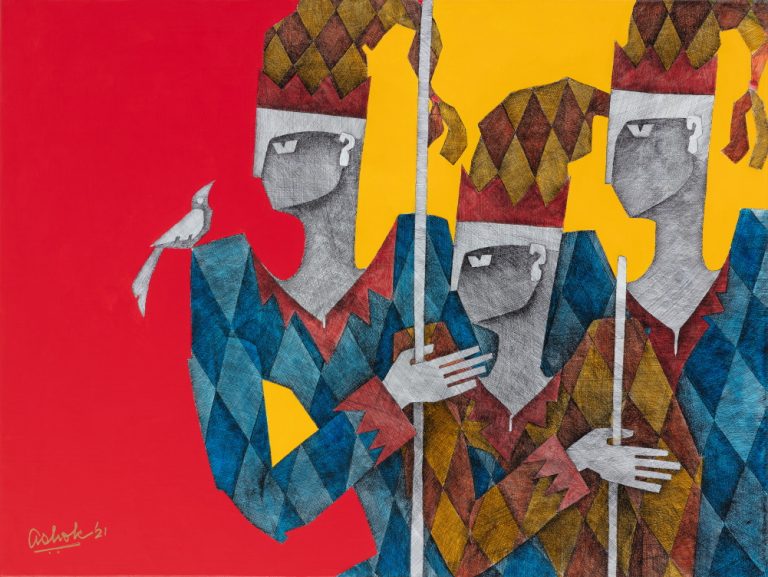 LIMINAL LINES: Ashok Bhowmick’s Retrospective Exhibition by Dhoomimal Gallery