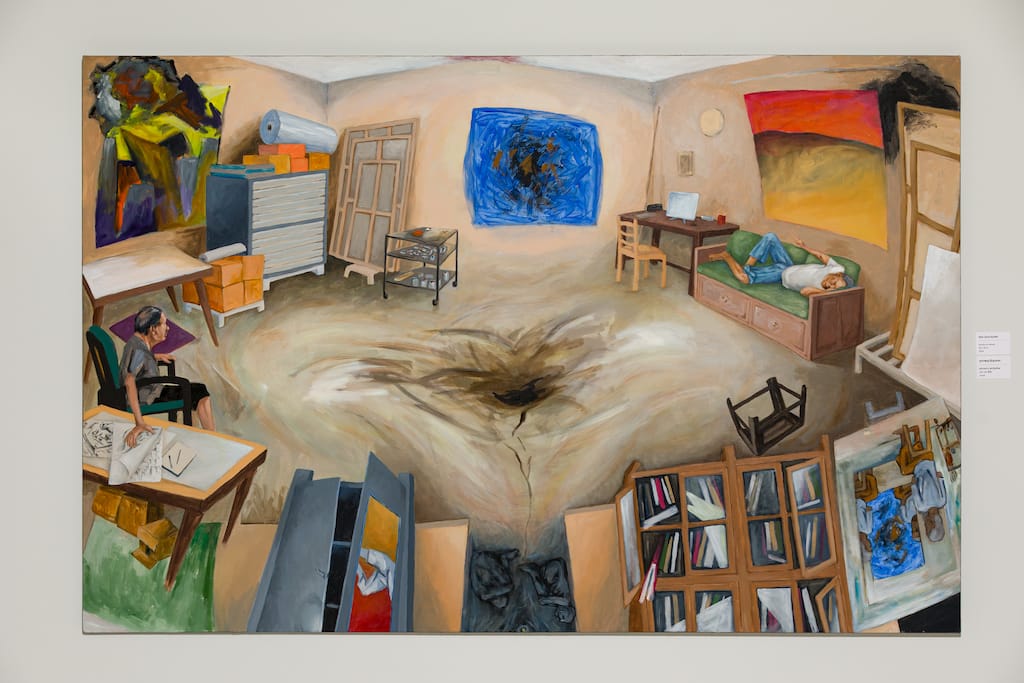 War Zone Studio, Acrylic on canvas, Image Courtesy: Serenade
