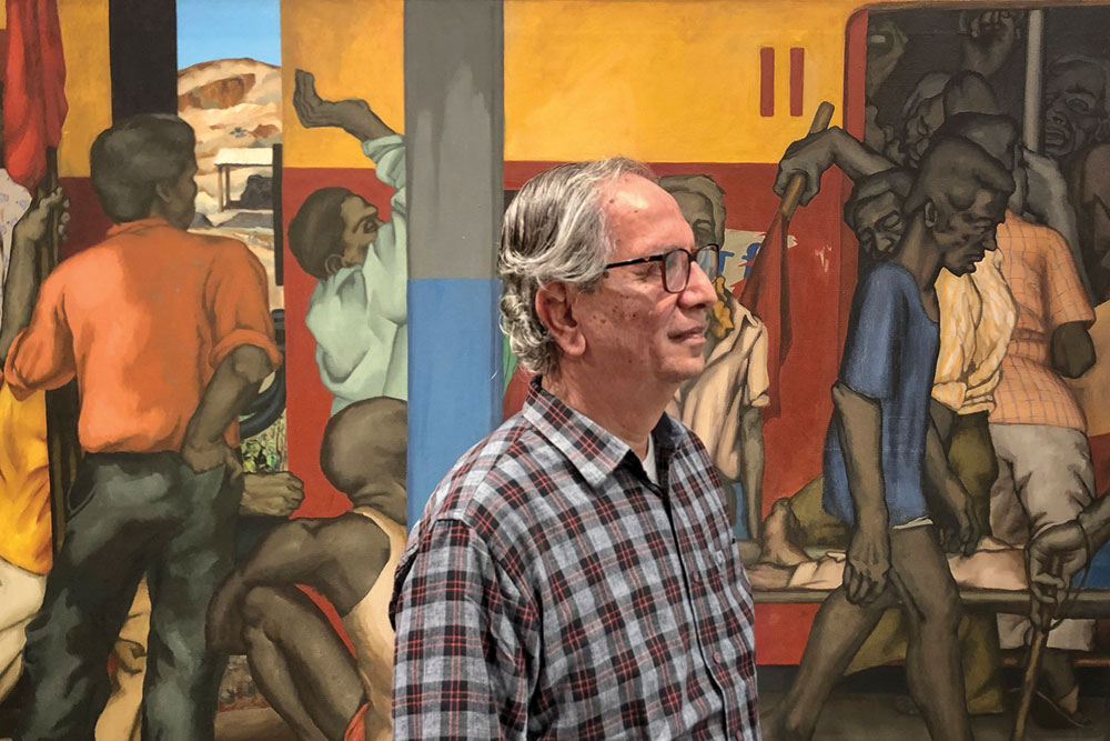 Artist Sudhir Patwardhan, Image Courtesy: Open Magazine