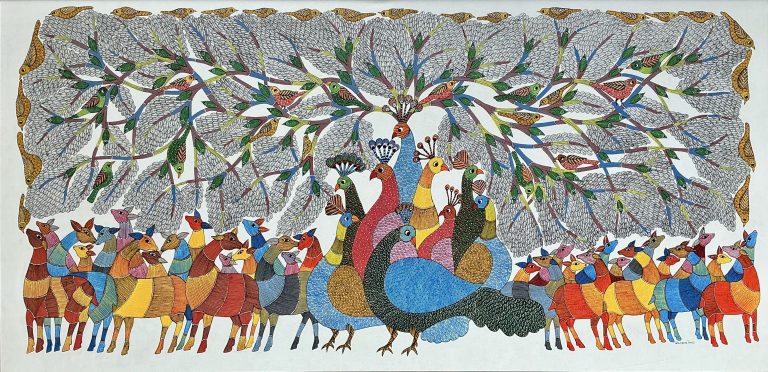 Indigenous Gond Art at India Habitat Centre Exhibition