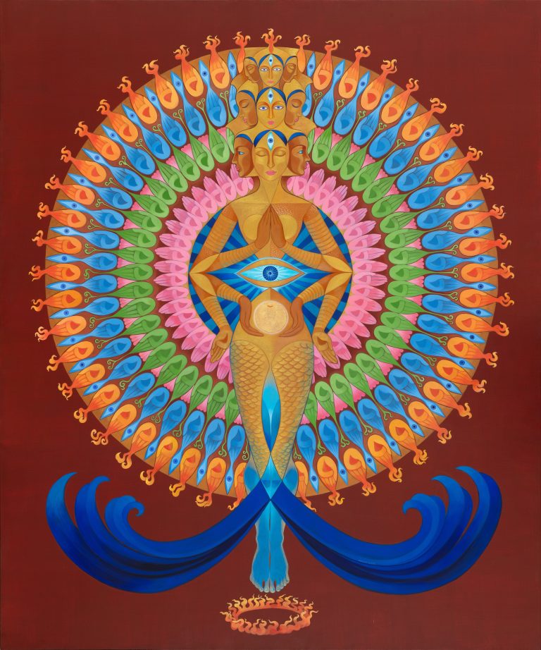 Divine Manifestation: Meena Sansanwal’s Solo Exhibition in New Delhi