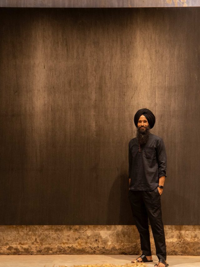 Artist Kulpreet Singh, Indelible Black Marks, 2022–ongoing, Anand Warehouse, Mattancherry, Kochi-Muziris Biennale 2025_