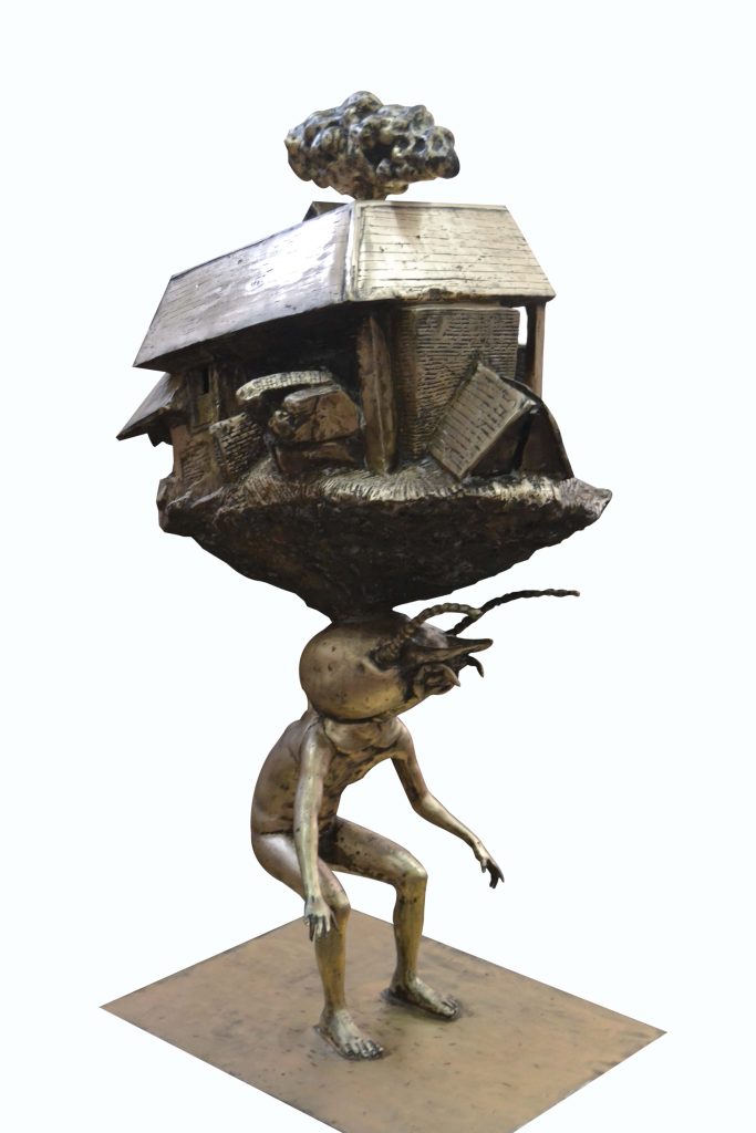 Rajesh Ram solo exhibition in Patna bronze sculpture