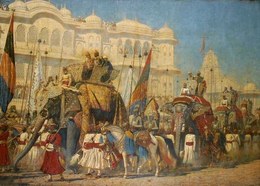 The State Procession of the Prince of Wales into Jaipur by Vasily Vereshchagin, Victoria Memorial Hall, Kolkata